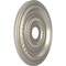 Ekena Millwork Cole PVC Ceiling Medallion (Fits Canopies up to 5 1/8"), Brght Coat Aluminum, 19"OD x 3 1/2"ID x 1"P CMP19COBAL - alternate 4
